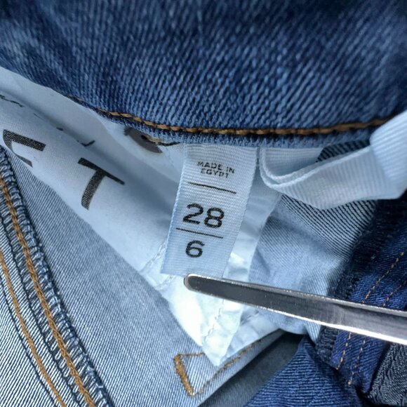 Loft Skinny Jeans Womens Size 28/6 Mid Rise Medium Wash Denim Stretch Blue - Picture 6 of 13